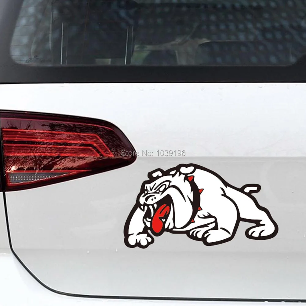 Забавные прекрасный автомобиль укладка Angry английский Бульдог Авто наклейка