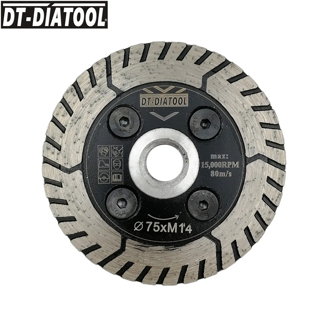 

DT-DIATOOL 1pc Dia 75MM/3inch Hot Pressed Diamond Cutting Saw Blades Grindng Disc for Cut Grind Sharpen Granite Marble Concrete