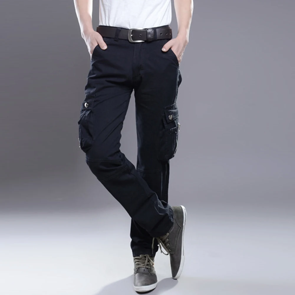 Мужские штаны карго Повседневное мужские брюки Багги регулярные армейские