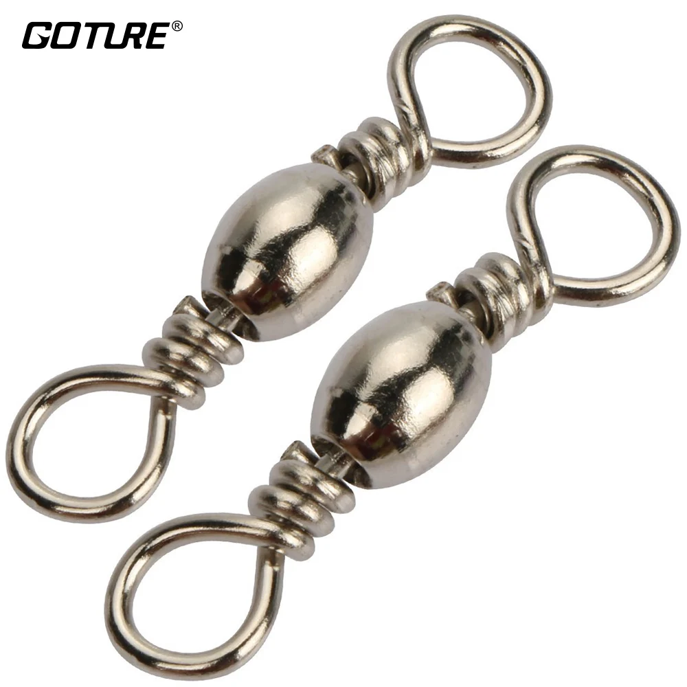 Goture 200 шт. баррель поворотный углеродистая сталь морской Рыболовный крючок
