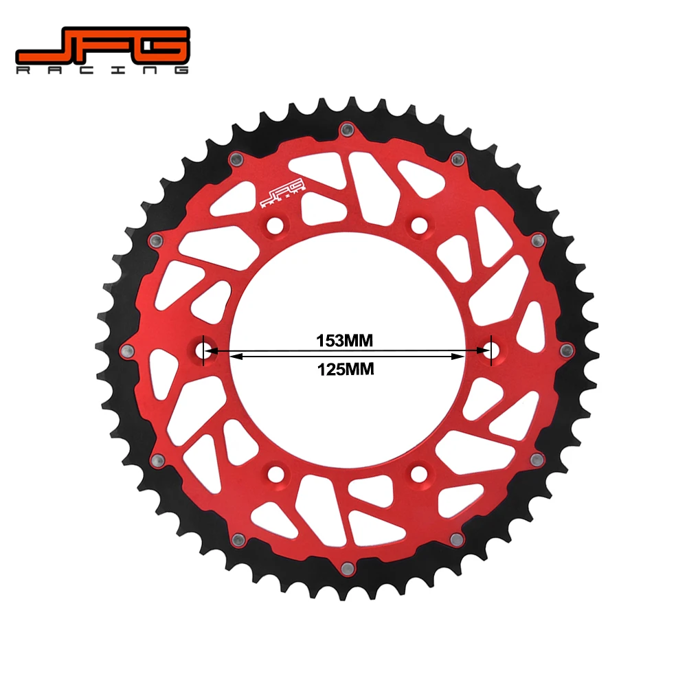 Цепная Звездочка 45-52T для мотоцикла HONDA CR125R CR250R CR500R CRF150F CRF230F CRF230L CRF230M CRF XR250R XR400R XR600R