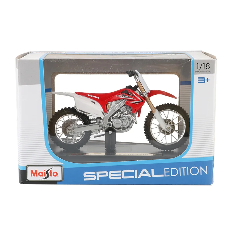

Maisto 1:18 Motorbike Model Toy Alloy Off Road Racing Bike CRF450R Motorcycle Sport Car Models Creative Toys For Children Gift
