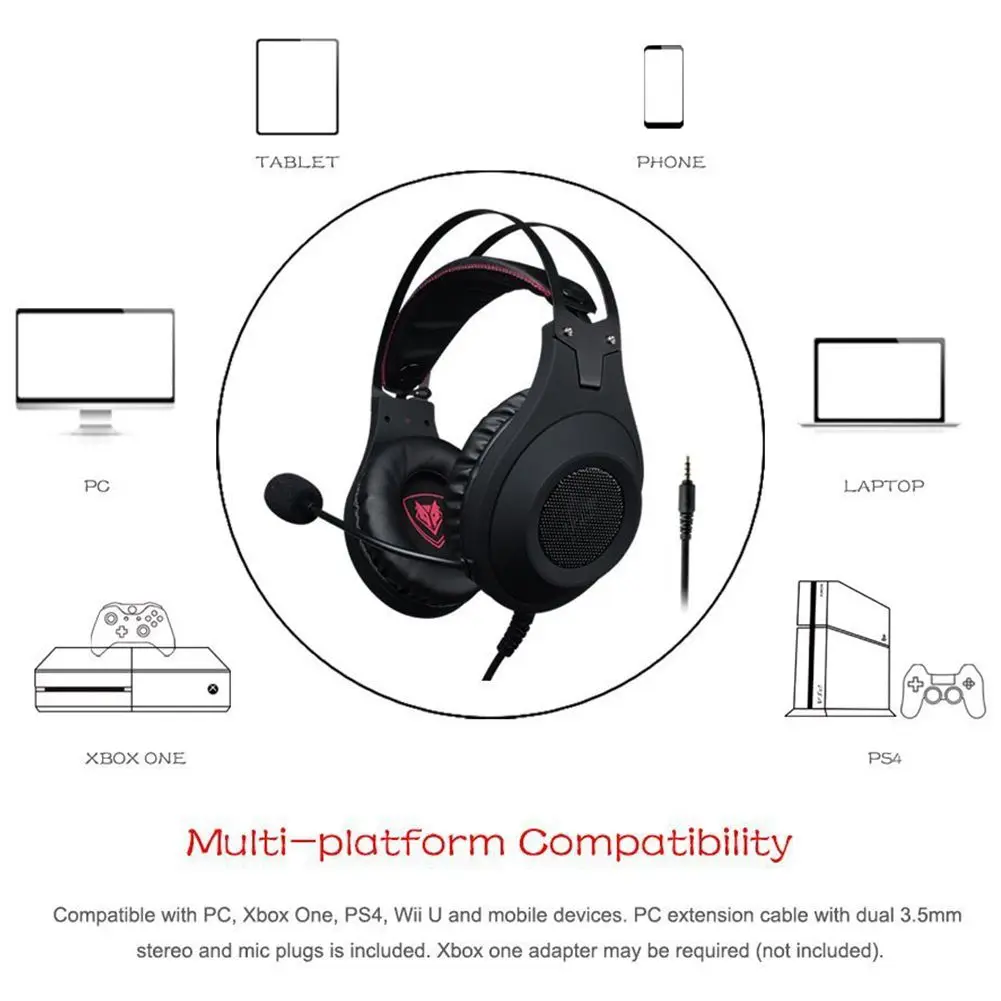IG-Nubwo N2 3 5 мм игровая гарнитура PC Gamer Bass Наушники с микрофоном для телефона PS4 N2U USB