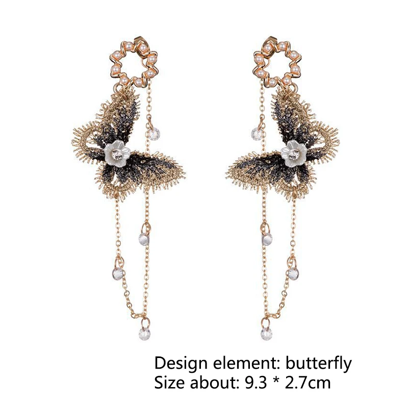 Новое поступление розовые модные синие висячие серьги подвески из цинкового