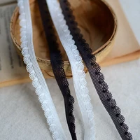 20yardslot black white stretch elastic mesh tapes lace trim ribbon fabric diy necklace clothing underclothes sewing accessories