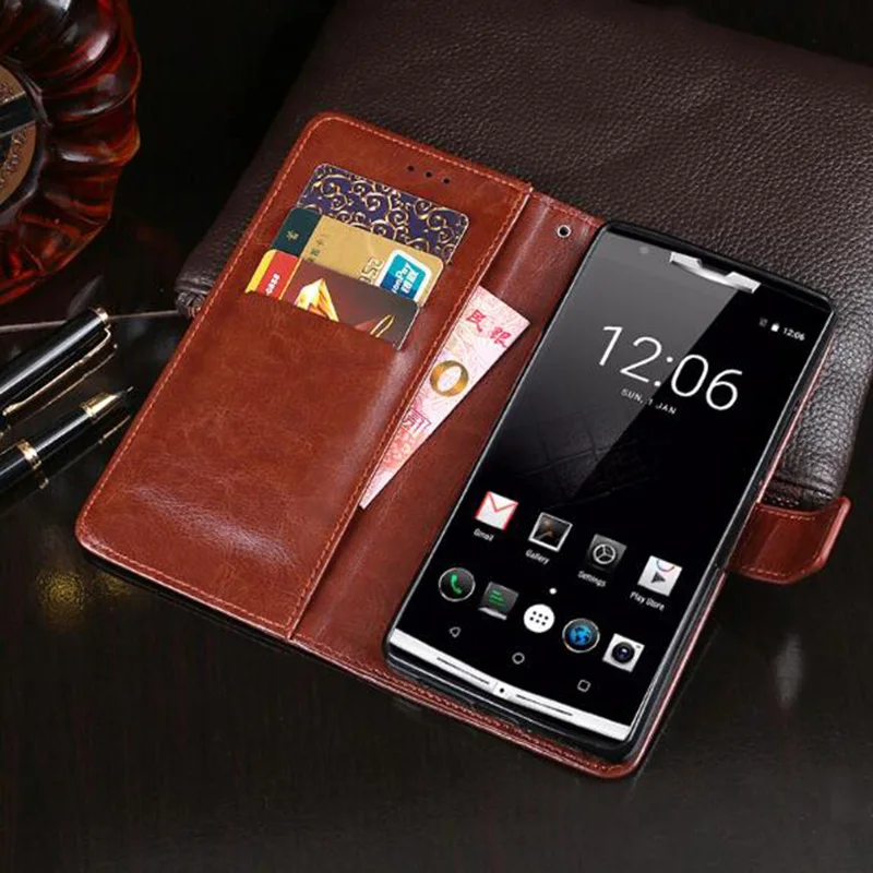 Для Oukitel WP6/C21/C19/K7 чехол портмоне с откидной крышкой из искусственной кожи крышка