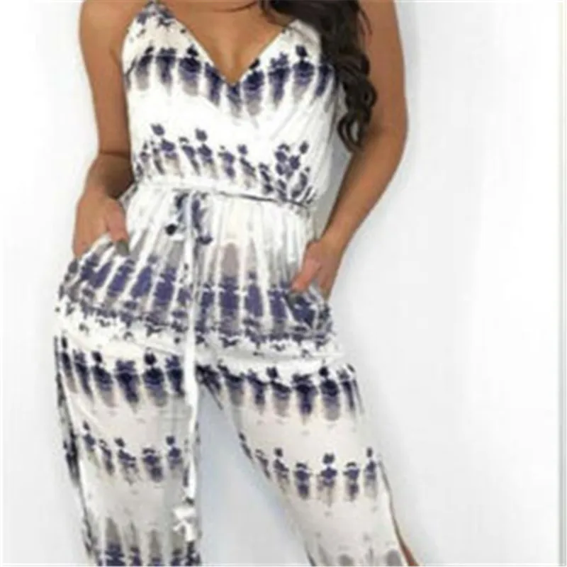 Новый Модный летний Повседневный крутой женский вечерний комбинезон брюки новая