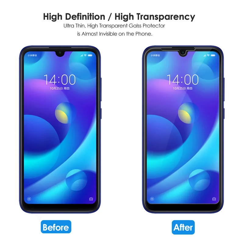 2.5D полное покрытие закаленное стекло для Xiaomi Play защитная пленка на экран mi play xiomi