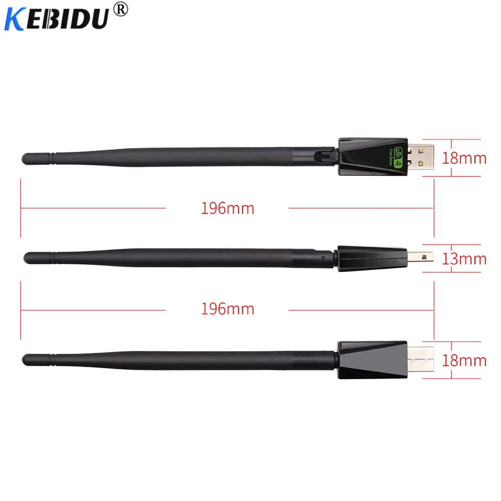 KEBIDU 150 Мбит/с беспроводной USB WiFi сетевой адаптер для карт 2 4 ГГц WLAN Бесплатный драйвер RTL8188GU 802.11b/n/g LAN