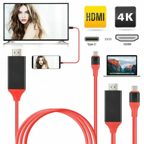 USB C Type к HDMI 4K кабель HDTV TV Цифровой AV адаптер для Android Samsung LG|Кабели HDMI| |