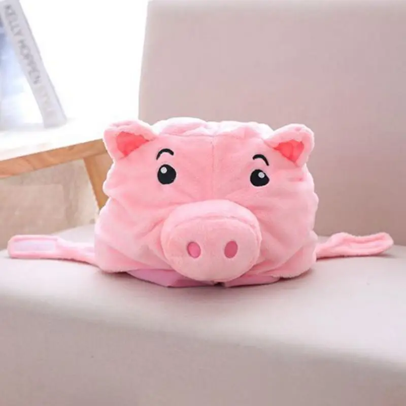 ISHINE Anime Movie Animal Pink Pig Hat Cosplay Props Accessories Plush Head Fancy Cap Fashion Cute Meng Hats | Аксессуары для
