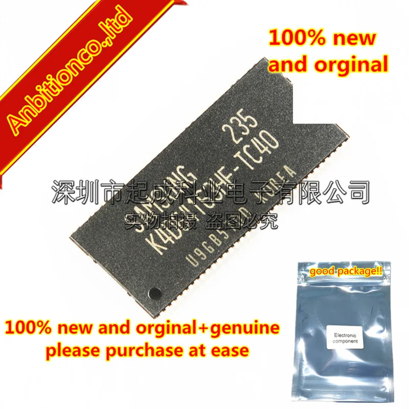 K4D64163HF-TC40 original K4D64163H, 1M x 16bit x 4 bancos, velocidad de datos doble, DRAM TSSOP66 sincr&oacute;nico, 10 Uds., 100% nuevo-0