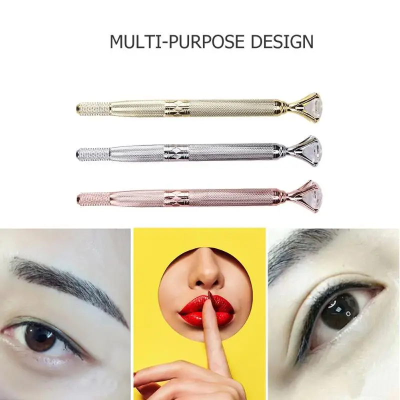 Microblading Pen Tattoo Machine Permanent Makeup Tool Eyebrow Manual with Crystal Random Color | Красота и здоровье