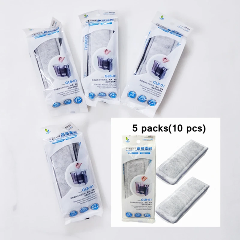 5 packs jeneca xp series waterfall filters special replacement activated carbon biochemical cotton plates | Дом и сад