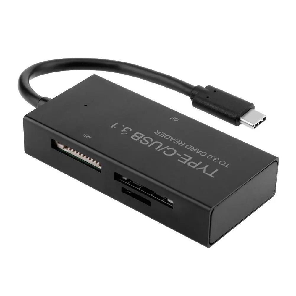 Тип type C USB 3 1 CF MMS SD TF карты памяти считыватель карт OTG комбинированный адаптер для