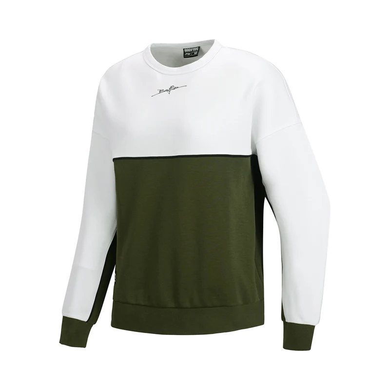 Женский баскетбольный свитер Li-Ning теплый флисовый свободный спортивный топ из 66%