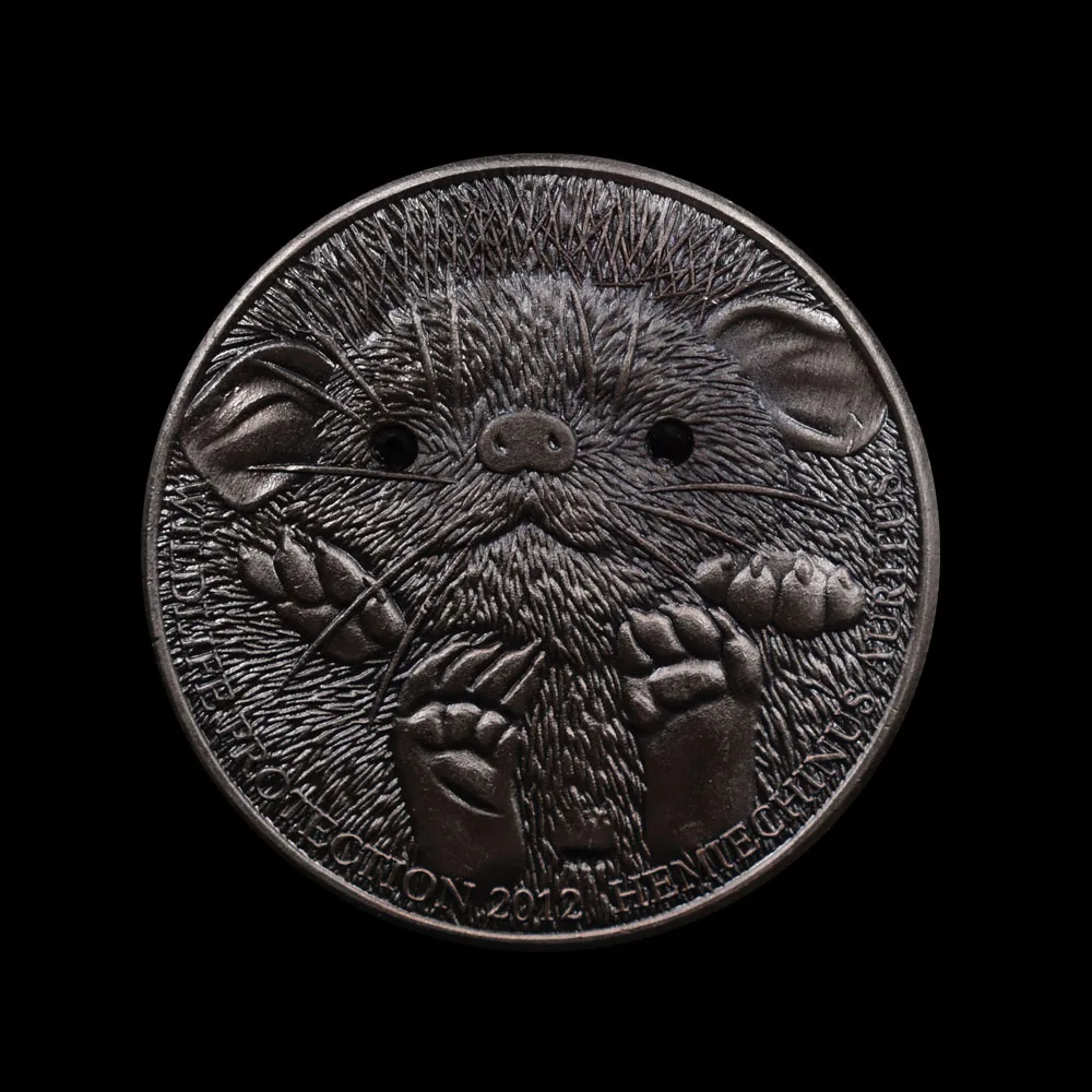 Монгольский исчезающих видов животных Hemiechinus Auritus 5 шт Памятная коллекция монет