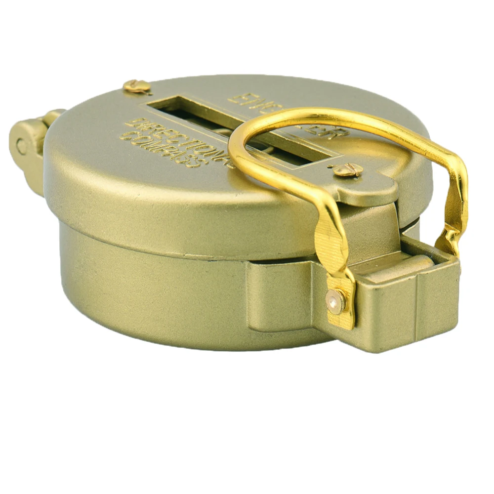 Survival Outdoor Portable Camping Hiking Brass Pocket Golden Compass Navigation | Спорт и развлечения