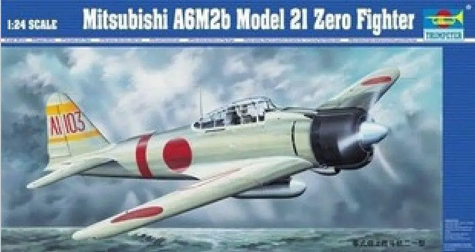 Trumpeter 1/24 02405 Mitsubishi A6M2b модель 2I истребитель Зеро|Наборы для сборки моделей| |