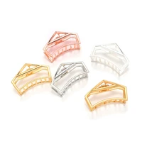 2020 metal geometric hair claw clip for women alloy gold crab for hair punk hollow out hairpin bathing pony tail holder hair acc