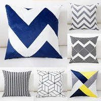 geometric patterns pillow case throw pillowcase cotton linen printed pillow covers for office home textile