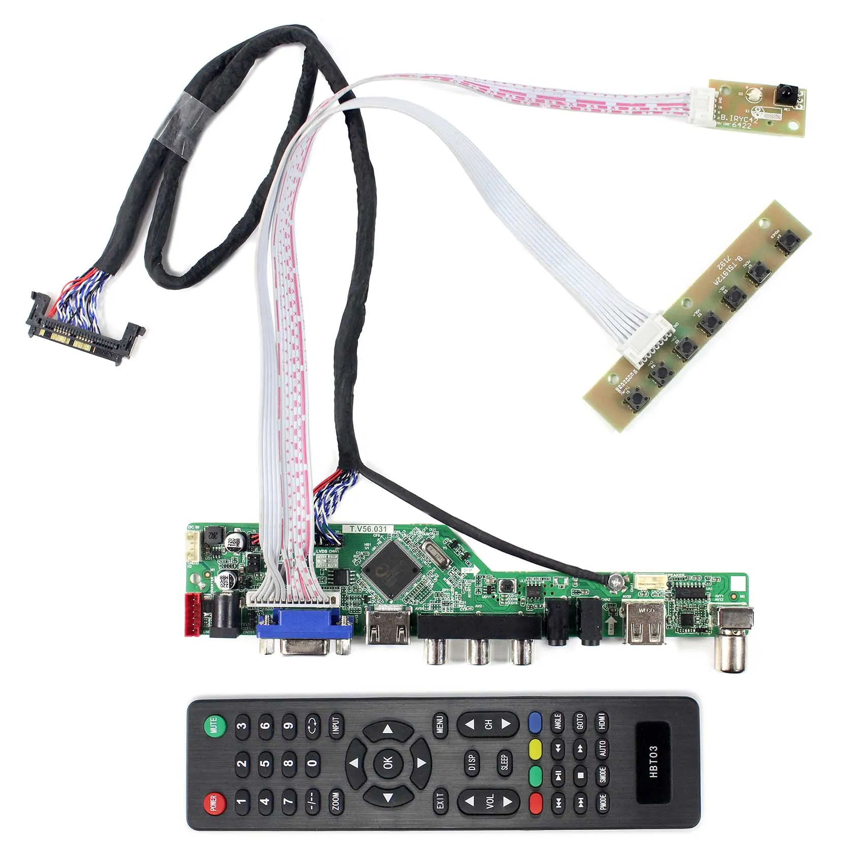 

HD MI VGA AV USB RF LCD Board Work for LVDS Interface LCD Screen 32inch 1920x1080 P320HVN01.0 P320HVN01.1