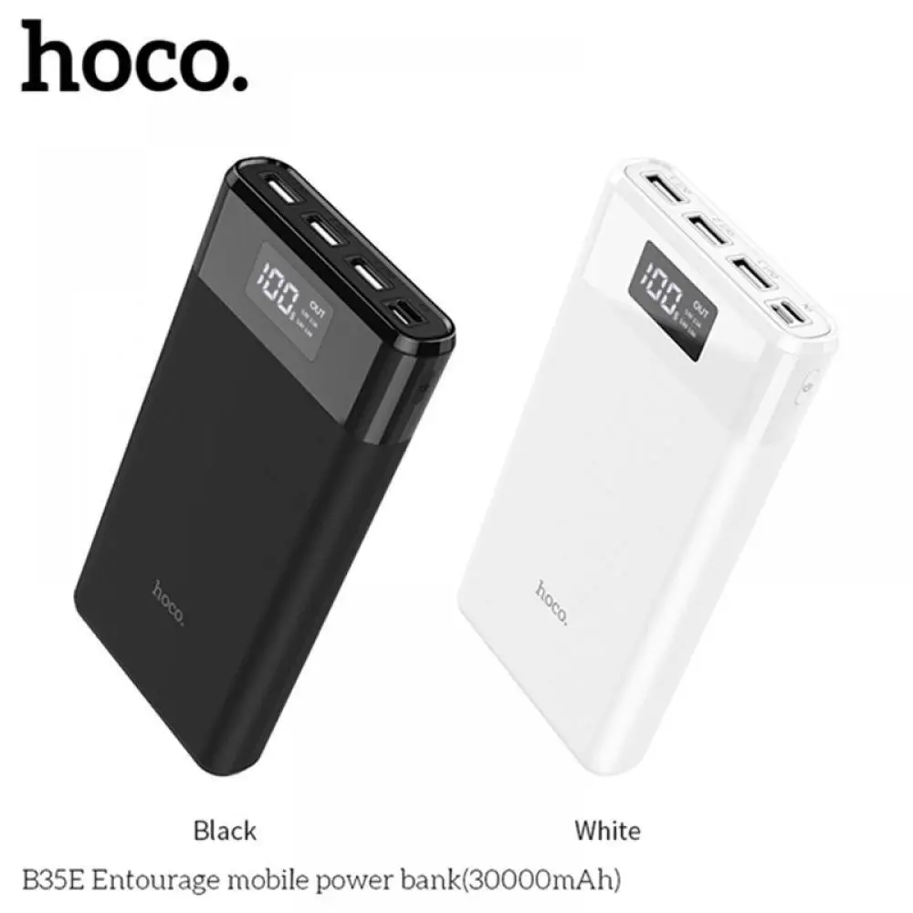 HOCO power Bank 30000 мАч три порта портативное зарядное устройство для iphone Xiaomi мобильный