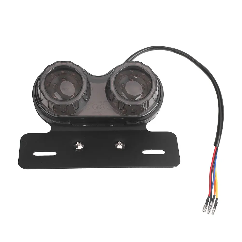 Motorcycle Light Rear Position Lamp License Plate Motor Premium ATV Chopper Stop Turn Signal Smoked Lens DC 12V Plastic |