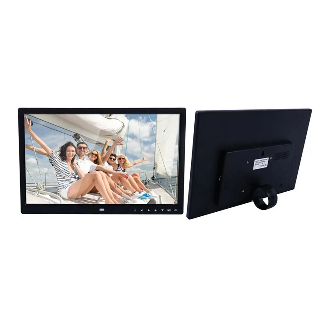 Ультра тонкий цифровая фоторамка Широкоэкранный светодиодный AC 100 240 V 50/60Hz HD TXT