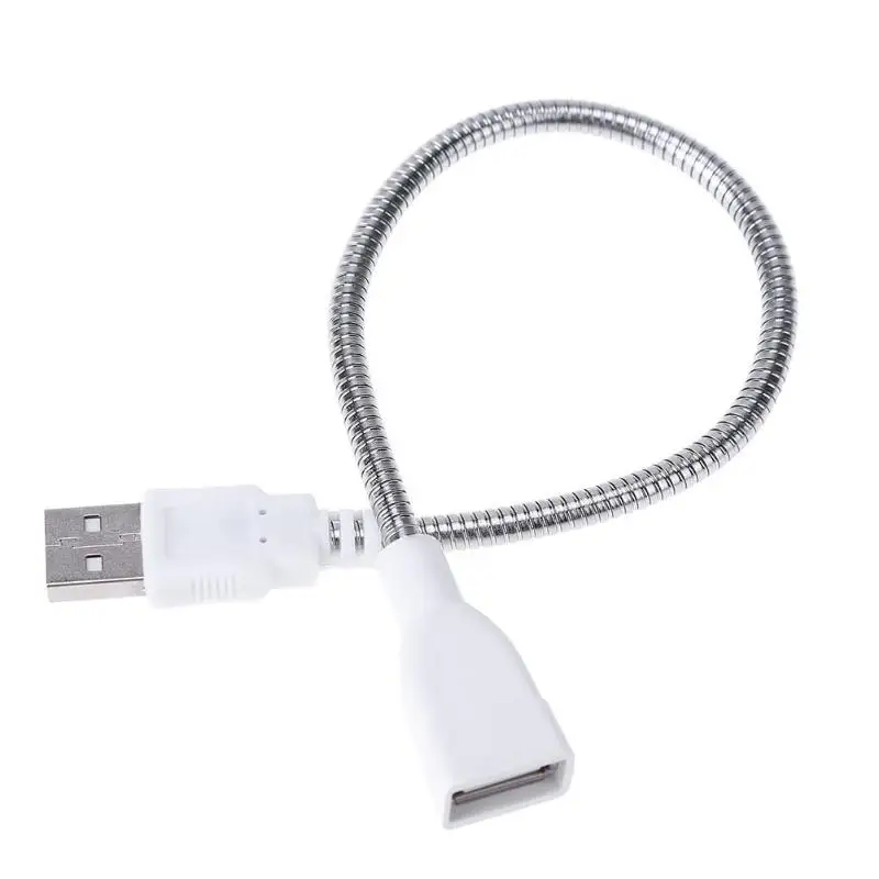 

29cm USB Male to Female Extension Cable LED Light Adapter Wire Metal Flexible Tube USB Adapter Cable for USB Light Notebook