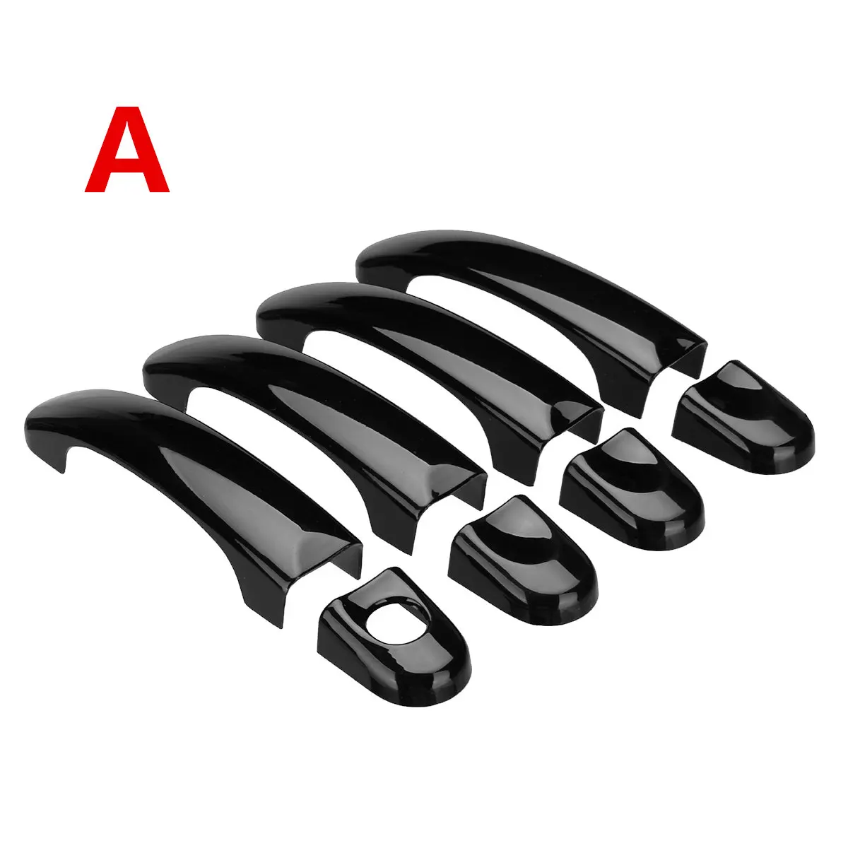 1 Set Car Door Handle Covers Trim For VW Transporter T5 T6 2003-2009 Exterior Handles ABS Gloss Black/Carbon Black | Автомобили и