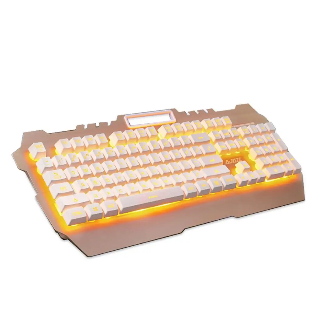 104 ключей эргономичная Игровая USB Проводная клавиатура да для Мода 5 В 100mA
