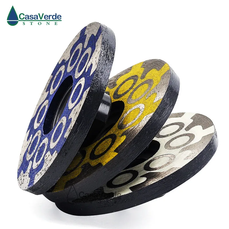 3pcs/lot Diameter 100mm 4 inch sharpness type resin filled diamond grinding wheels for grinding and polishing stone