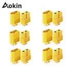 Aokin 10 шт.20 шт. XT60 штекер-гнездо T-образный адаптер для DIY RC модель Li-Po аккумулятор ESC зарядное устройство