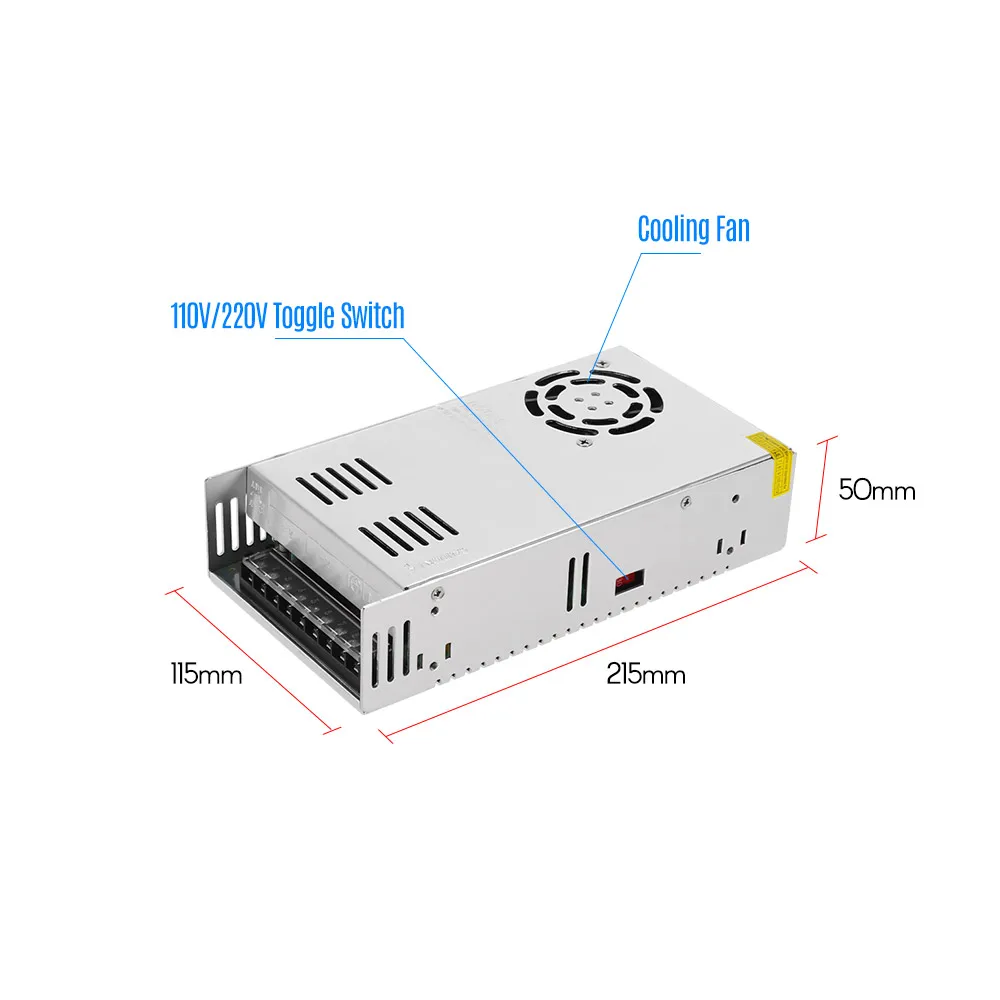 Creality 3D DC 24V 15A 360 Вт универсальное регулируемое переключение Питание для принтеры