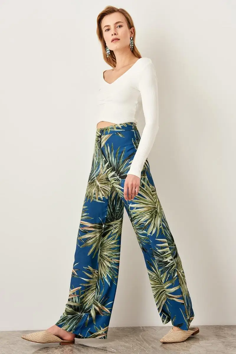 Trendyol разноцветные брюки TWOSS19RM0014 | Женская одежда