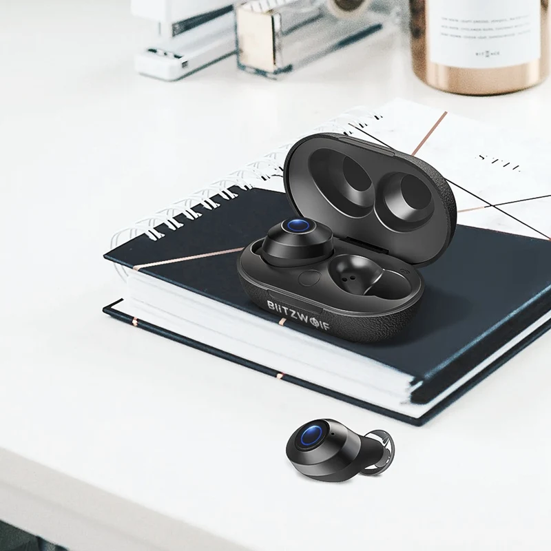 Стереонаушники вкладыши BlitzWolf TWS bluetooth 5 0 мини невидимые беспроводные