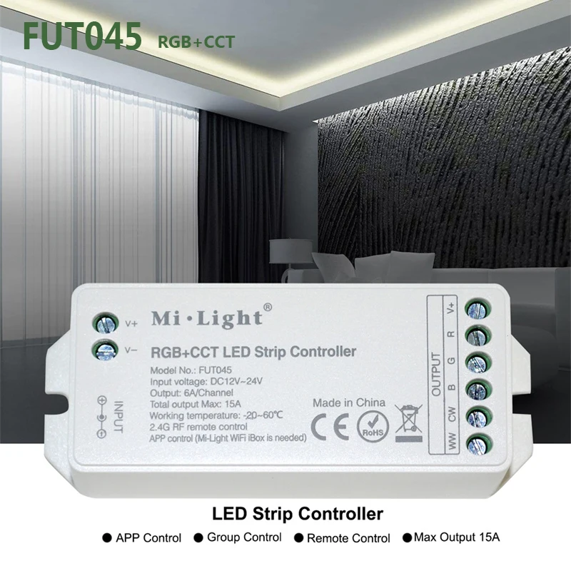 

Milight 2.4G RF LED Controller Wireless RGB RGBW RGB CCT Controller LED With Smart Phone APP Control For SMD 5050 3528 LED Strip