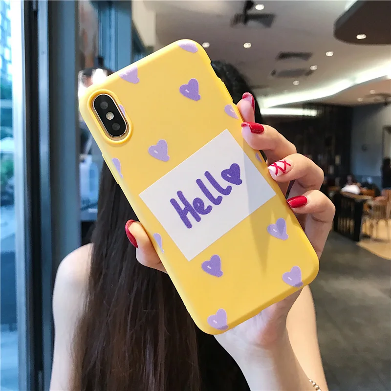 Lovebay чехол для телефона iPhone 6 6s 7 8 Plus X XR XS Max 5 5S SE милый мультяшный фламинго любовь