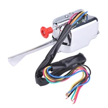 Chrome 12V Universal Street Hot Rod Turn Signal Switch For FORD BUICK GM and many other vehicles