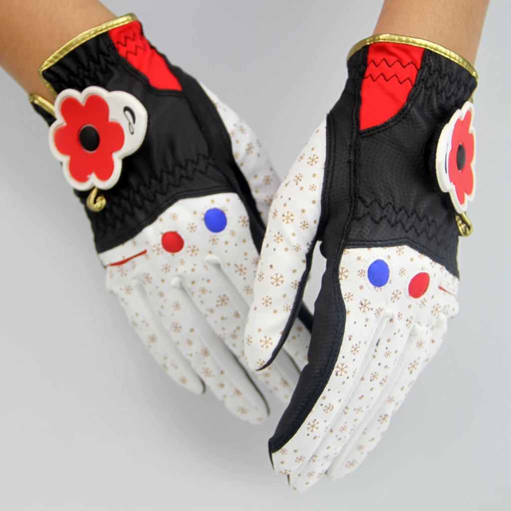 

1 Pair Women Ladies Golf Gloves for Left and Right Hands - Various Colors & Sizes
