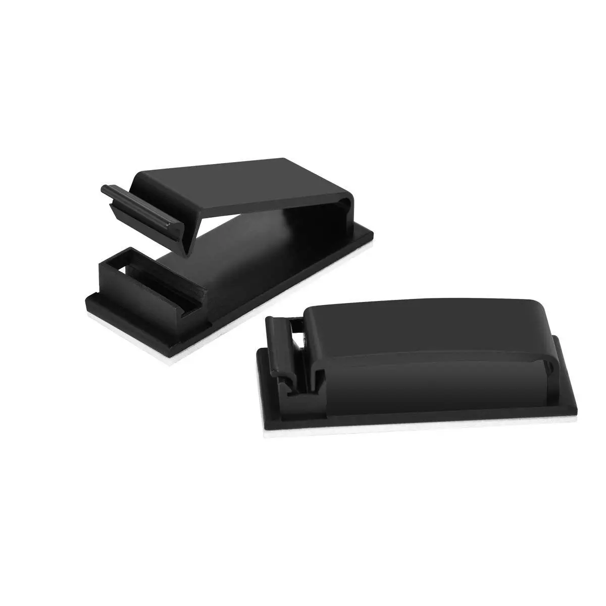 30 pcs Cable Clips Clamps Black Desk Holder Self - adhesive Hinges Management Charging | Обустройство дома
