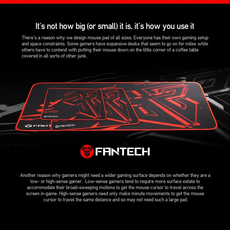 Fantech MP35 для игровой коврик мыши Коврик геймера противоскользящая ткань