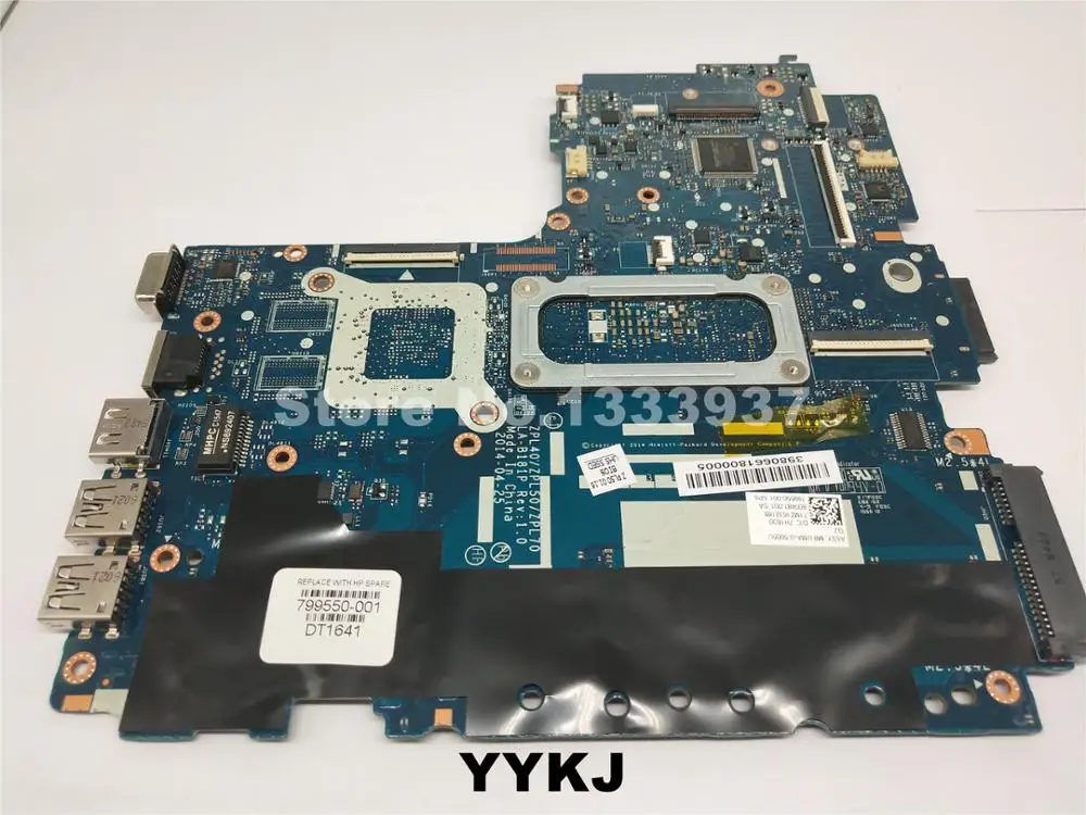 Материнская плата для HP 440 G2 450 материнская ноутбука ZPL40 ZPL50 ZPL70 LA B181P SR27G I3 5005U 800481 001