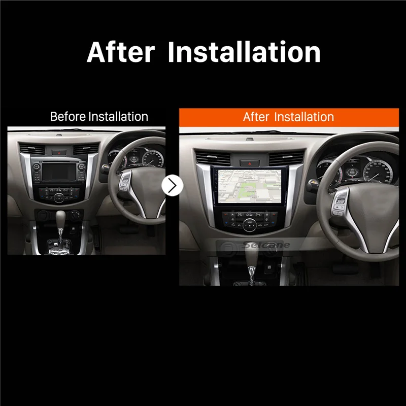 Автомагнитола Seicane Автомобильная Мультимедийная система на Android 10 1 с GPS для Nissan