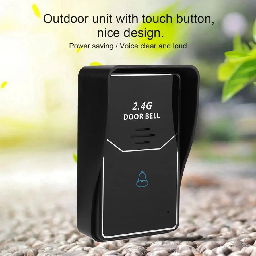 2.4G 3.5in ISM Wireless Door Bell Remote Unlock Digital Voice Intercom System intercomunicador | Безопасность и защита