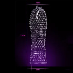 Многоразовый презерватив, удлинитель пениса, шип ребристый точечный, Силиконовые презервативы для задержки эякуляции, секс-игрушки для мужчин, для увеличения