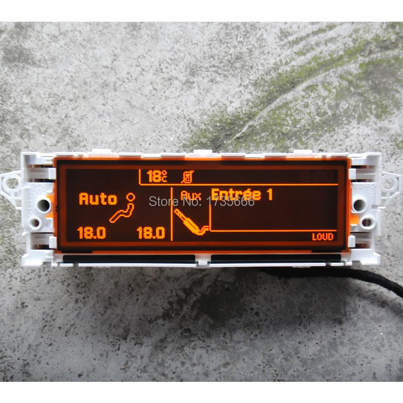Красный Автомобильный экран монитора поддержка USB Dual zone air Bluetooth дисплей 12pin для