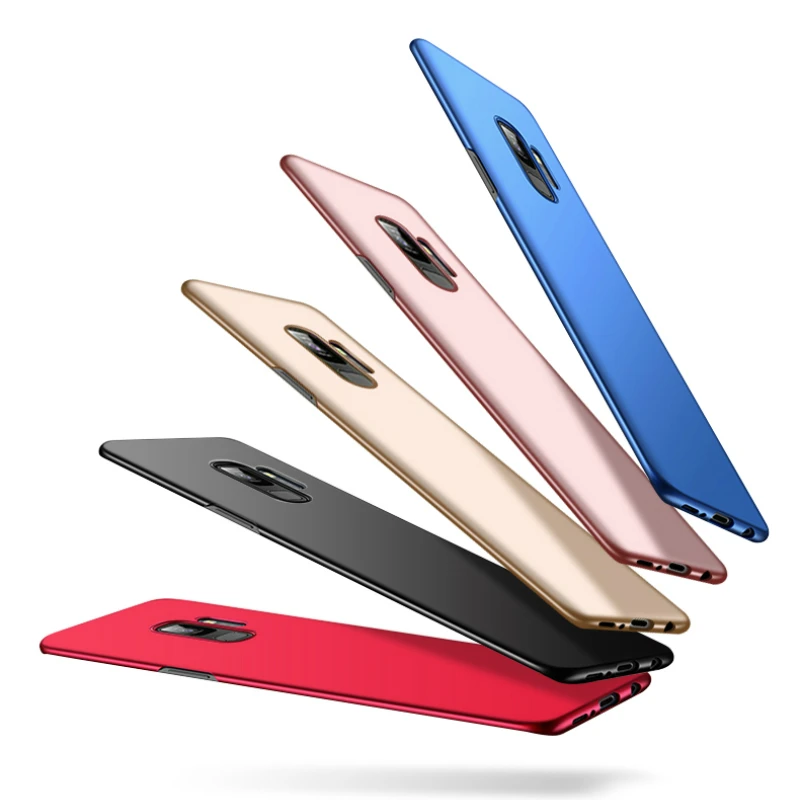 Тонкие Матовые чехлы для Samsung A750 A6 A8 Plus 2018 J4 J6 J8 Galaxy Note9 S9 S8 Note8 чехол из жесткого
