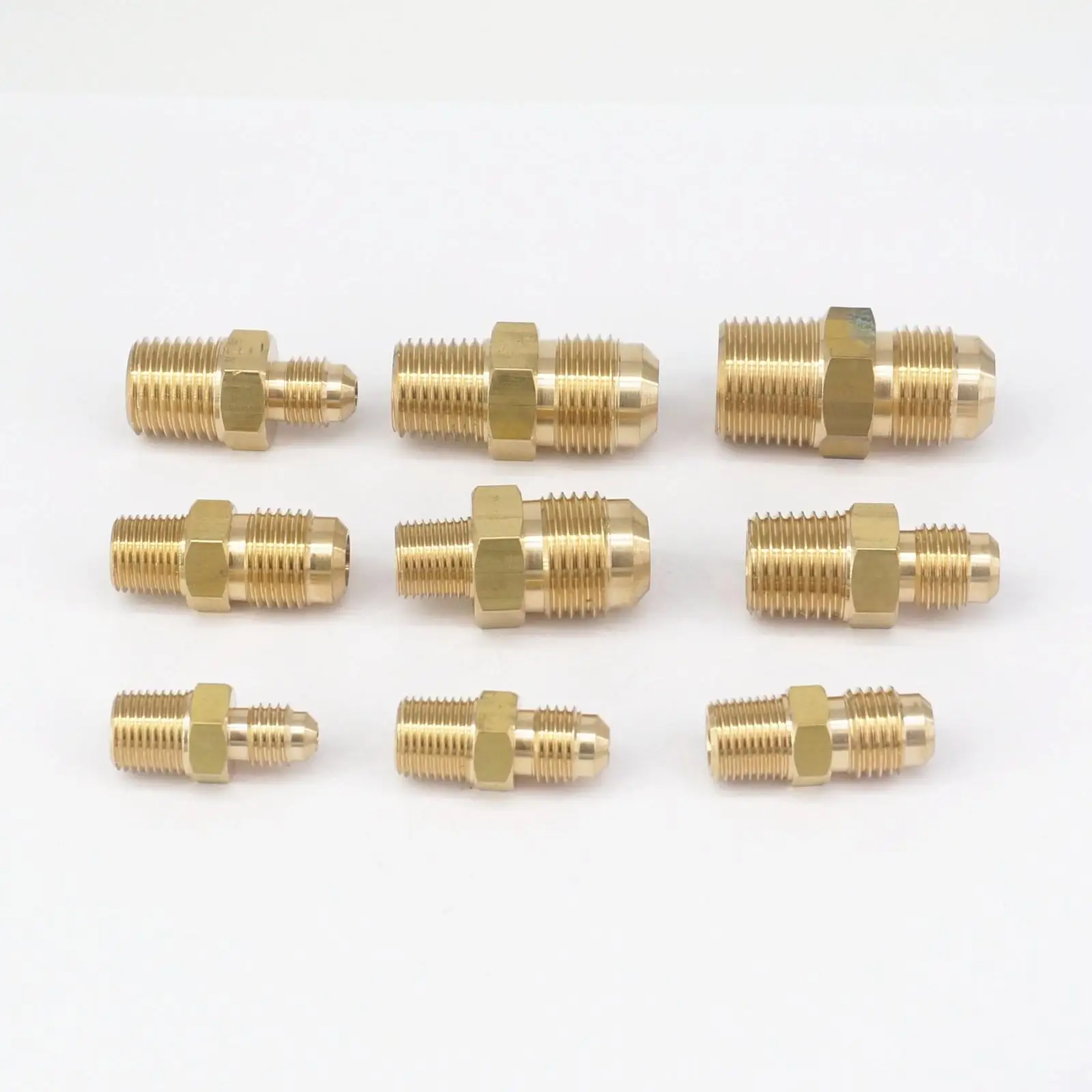 1/8 &quot1/4&quot 3/8 &quotNPT наружная труба OD 1/8&quot 3/16 5/16 &quot3/8&quot латунь SAE 45 градусов фитинги